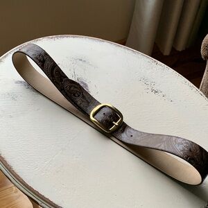 Brown Embossed Belt
